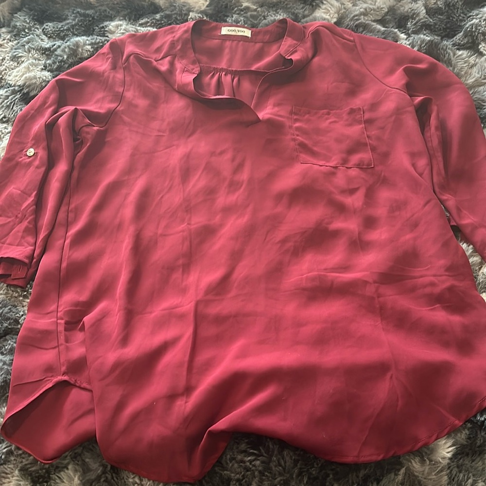 Red blouse